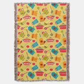 Couverture Motif coloré des ustensiles de cuisine (devant Vertical)