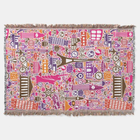 Couverture Motif coloré du monde (Devant)