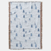 Couverture motif comportant un ours gris (devant Vertical)