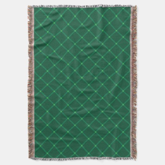 Couverture Motif contemporain en plaid vert foncé (devant Vertical)