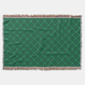 Couverture Motif contemporain en plaid vert foncé (Devant)