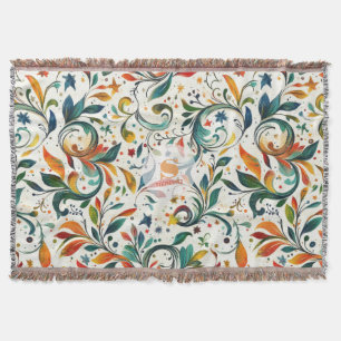 Couverture Motif couleur Paisley d'inspiration vintage
