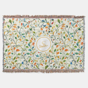 Couverture Motif couleur Paisley d'inspiration vintage (2)