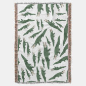 Couverture Motif crocodile de l'alligator mignon (devant Vertical)