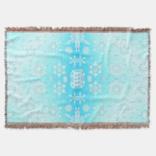 Couverture Motif Crystal Snowflakes (Devant)