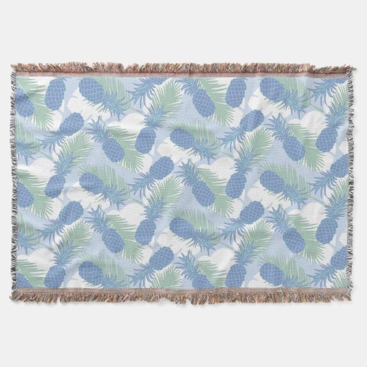 Couverture Motif d'ananas tropical Pastel (Devant)