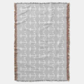 Couverture Motif d'Ancre gris marine (devant Vertical)