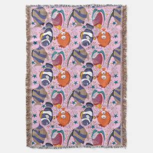 Couverture Motif d'animaux aquatiques vie sous-marine en me