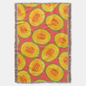 Couverture Motif d'aquarelle de tranches de melon (devant Vertical)