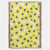 Couverture Motif d'aquarelle des tournesols (devant Vertical)