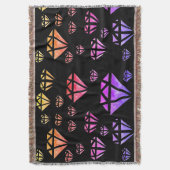 Couverture Motif d'aquarelle Diamonds (devant Vertical)