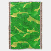 Couverture Motif d'aquarelle feuille Banana (devant Vertical)