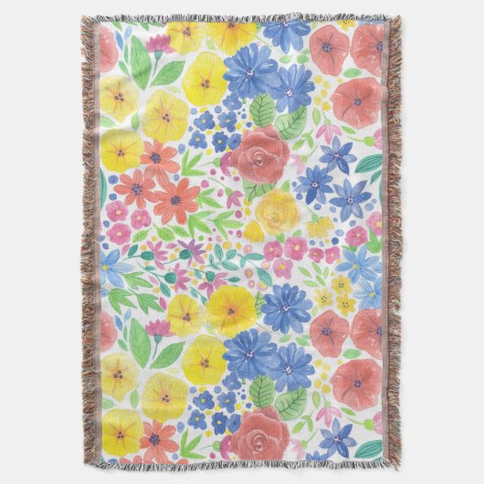 Couverture Motif d'aquarelle florale (devant Vertical)
