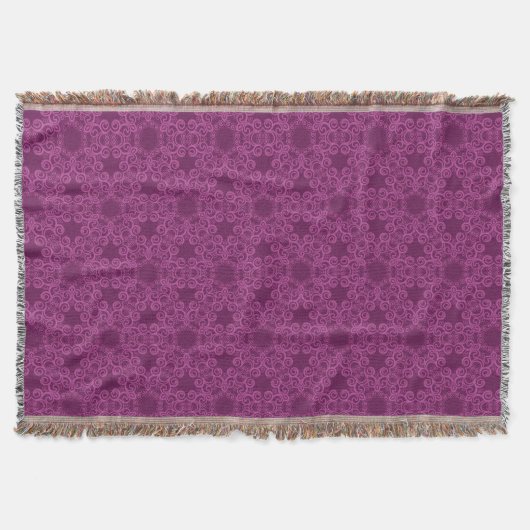 Couverture Motif d'arabesque de prune (Devant)
