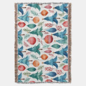Couverture Motif d'arbre de Noël (devant Vertical)