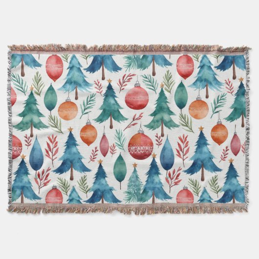 Couverture Motif d'arbre de Noël (Devant)