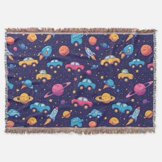 Couverture Motif d'aventure de fusée pour les espaces pour en (Devant)