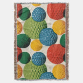 Couverture Motif de balle de golf coloré (devant Vertical)
