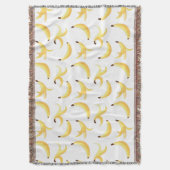 Couverture Motif de banane jaune rétro drôle éditable pour fê (devant Vertical)