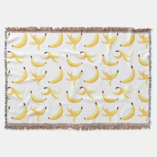 Couverture Motif de banane jaune rétro drôle éditable pour fê (Devant)
