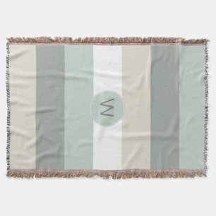 Couverture Motif de bandes calmantes avec n'importe quel mono