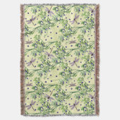 Couverture Motif de bleuets avec libellules (devant Vertical)