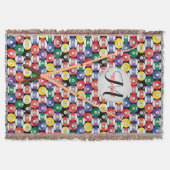 Couverture Motif de boule Monogramme Billiards (Devant)