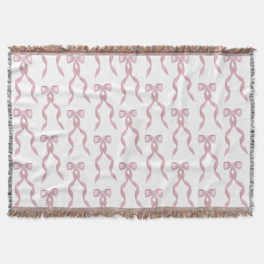 Couverture Motif de Bow rose Aquarelle (Devant)