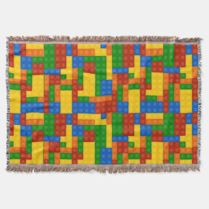 Couverture Motif de briques colorées pour la construction de