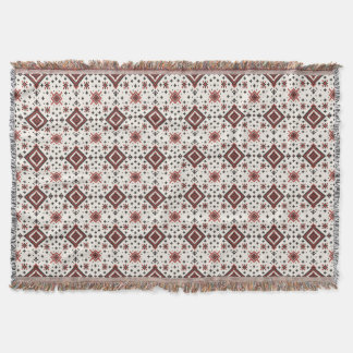 Couverture Motif de broderie au point de croix diamant folklo