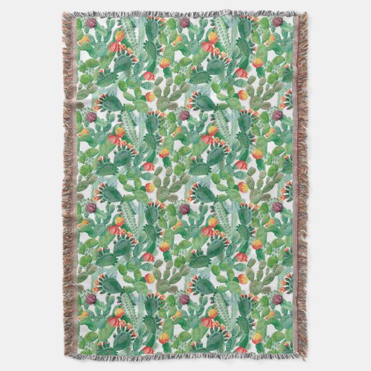 Couverture Motif de cactus d'aquarelle (devant Vertical)