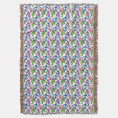 Couverture Motif de cactus de fleur sauvage d'aquarelle (devant Vertical)