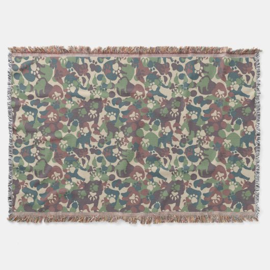 Couverture Motif de camouflage de chien (Devant)