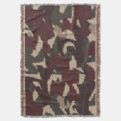 Couverture Motif de camouflage militaire Abstrait (devant Vertical)