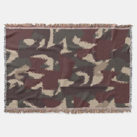 Couverture Motif de camouflage militaire Abstrait (Devant)