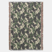 Couverture Motif de camouflage numérique vert (devant Vertical)