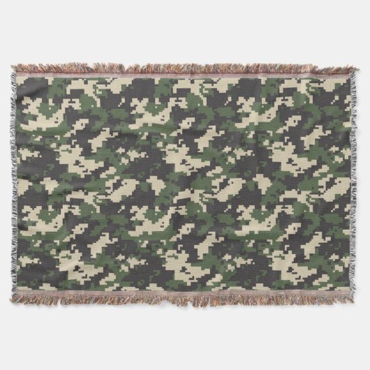 Couverture Motif de camouflage numérique vert (Devant)