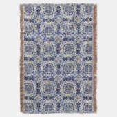 Couverture Motif de carreaux blancs vintage géométrique (devant Vertical)