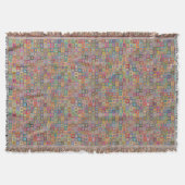 Couverture Motif de carreaux géométriques rétro (Devant)