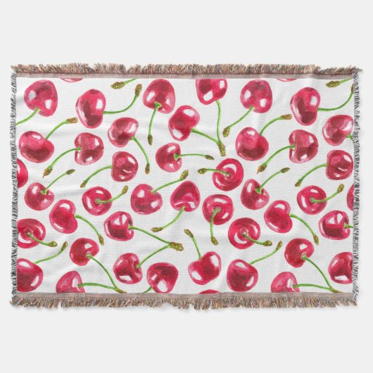 Couverture Motif de cerises d'aquarelle (Devant)