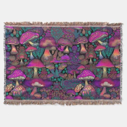 Couverture Motif de champignon psychédélique Trippy (Devant)