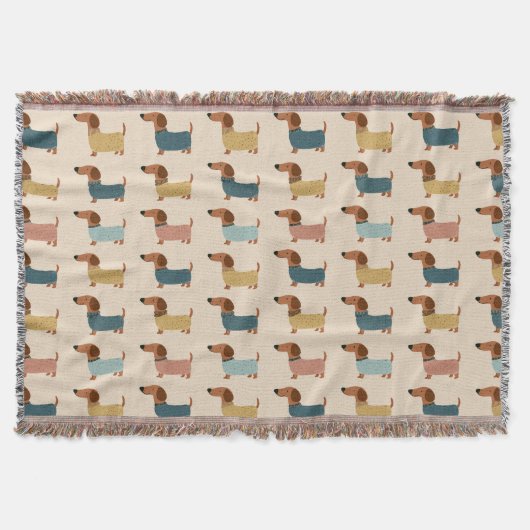 Couverture Motif de chandail confortable pour teckel (Devant)