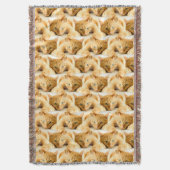 Couverture Motif de chat au gingembre orange (devant Vertical)