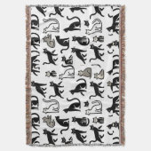 Couverture Motif de chat noir et blanc (devant Vertical)