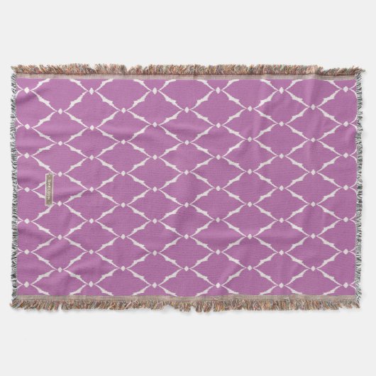 Couverture Motif de chevron kat chic et violet (Devant)
