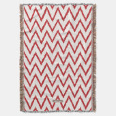 Couverture Motif de chevron rouge kat texturé chic moderne (devant Vertical)