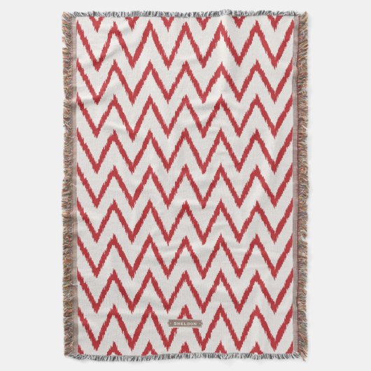 Couverture Motif de chevron rouge kat texturé chic moderne (devant Vertical)