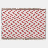 Couverture Motif de chevron rouge kat texturé chic moderne (Devant)