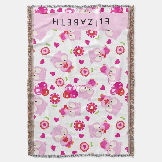 Couverture Motif De Chouettes, Chouettes Mignonnes, Chouettes (devant Vertical)