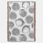 Couverture Motif de citron à main (devant Vertical)